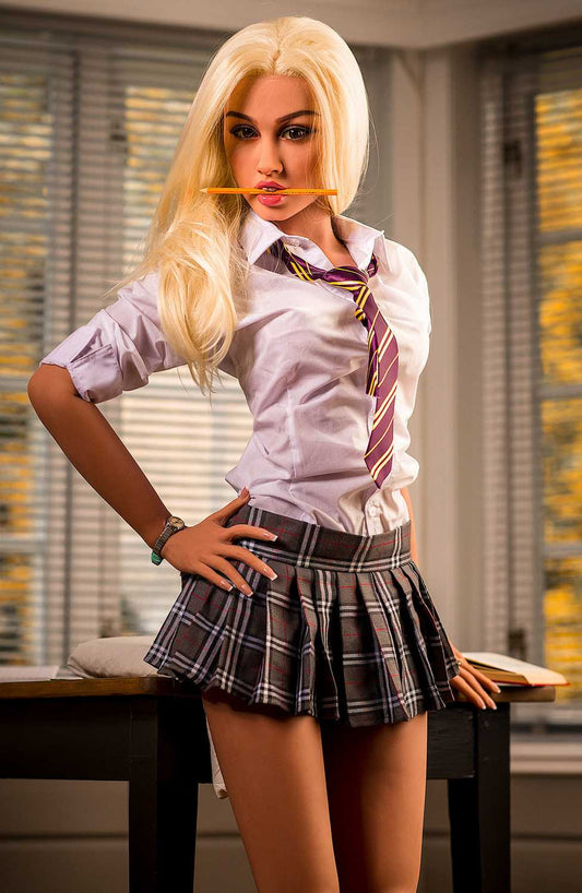 Jade - WM Sex Doll B-Cup Teacher: Head 162, 157cm, Blonde Petite Seductress Anmodolls WM DOLLS - TPE