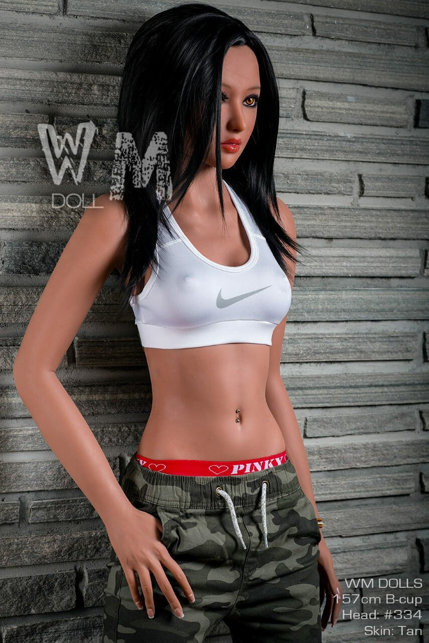 Estella - WM Sex Doll: Brunette Teen, 157cm, B-Cup, Military Pants, Head 334