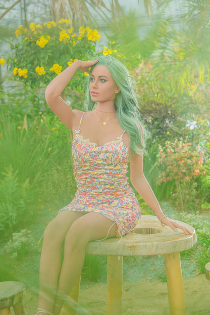 Sallie - Beach resort tan skin slim athletic silicone sex doll - Head (GE45_5) Anmodolls Zelex dolls - SILICONE