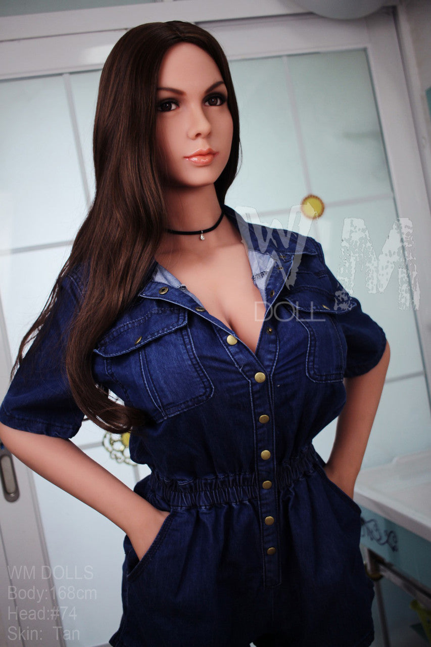 Yves: 168cm WM Sex Doll, D-Cup, Brunette, Blue Dress, Head #74