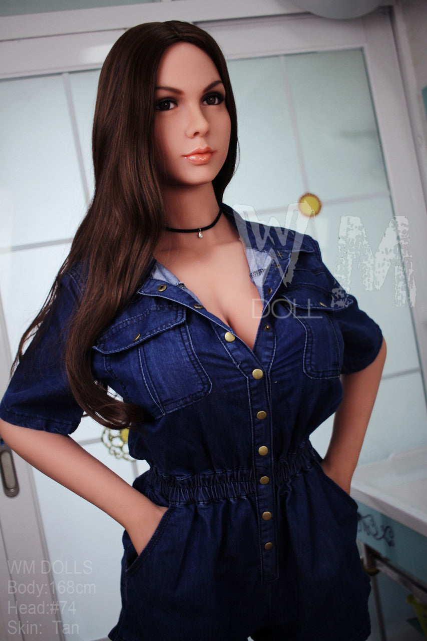Yves: 168cm WM Sex Doll, D-Cup, Brunette, Blue Dress, Head #74 Anmodolls