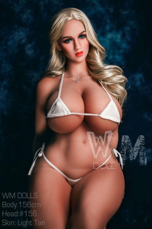 Liza: 156cm Blonde WM Sex Doll, Voluptuous M-Cup and Curvy Butt, Head #156