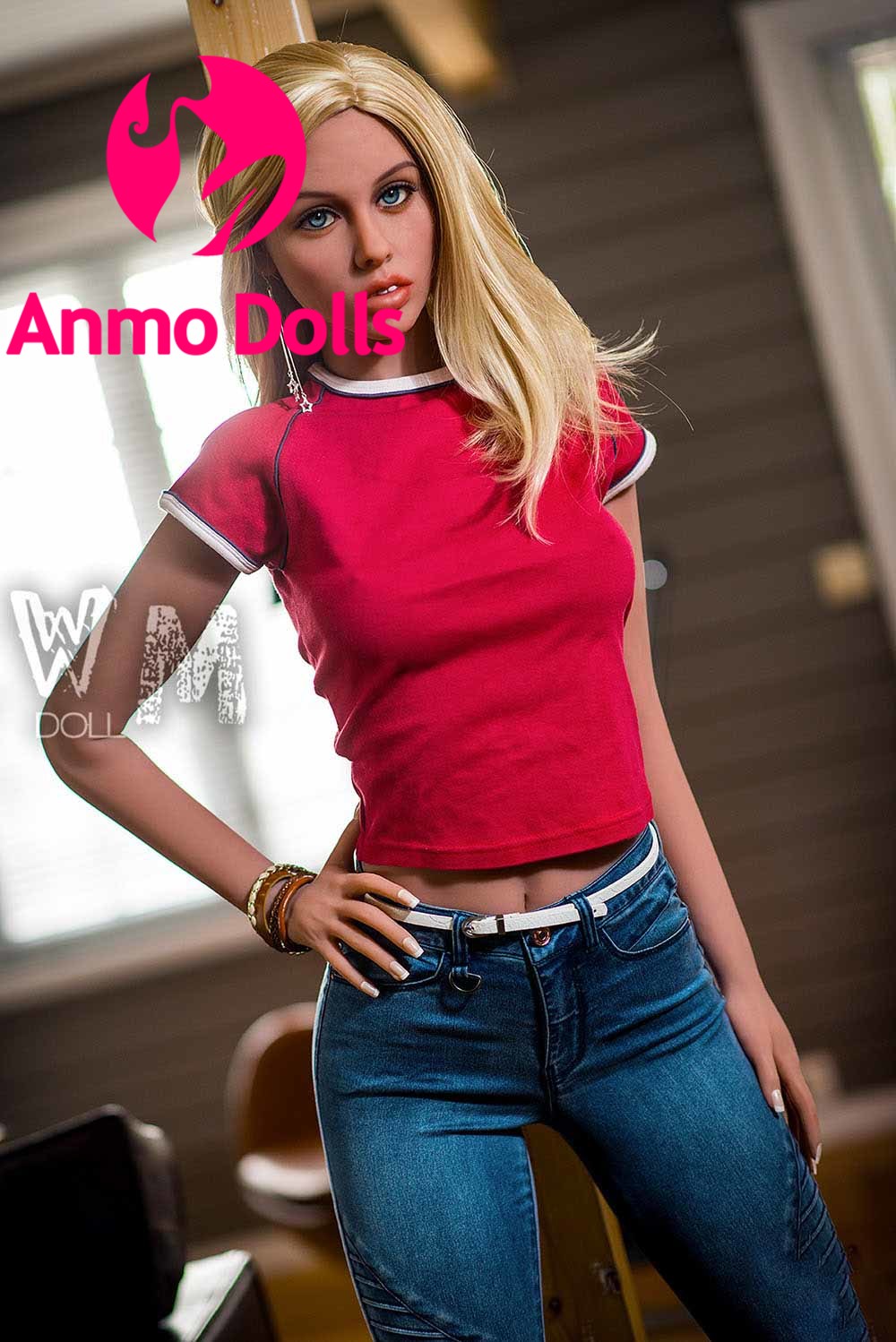Daniela: B-Cup WM Sex Doll, Naughty Blonde Teen - Head #372 Anmodolls WM DOLLS - TPE