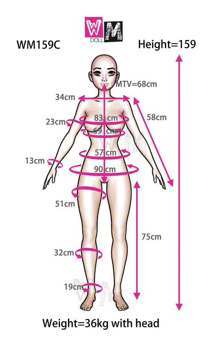 wm-159cm-c-chika - High-quality realistic doll, USA love doll, Europe sex dolls