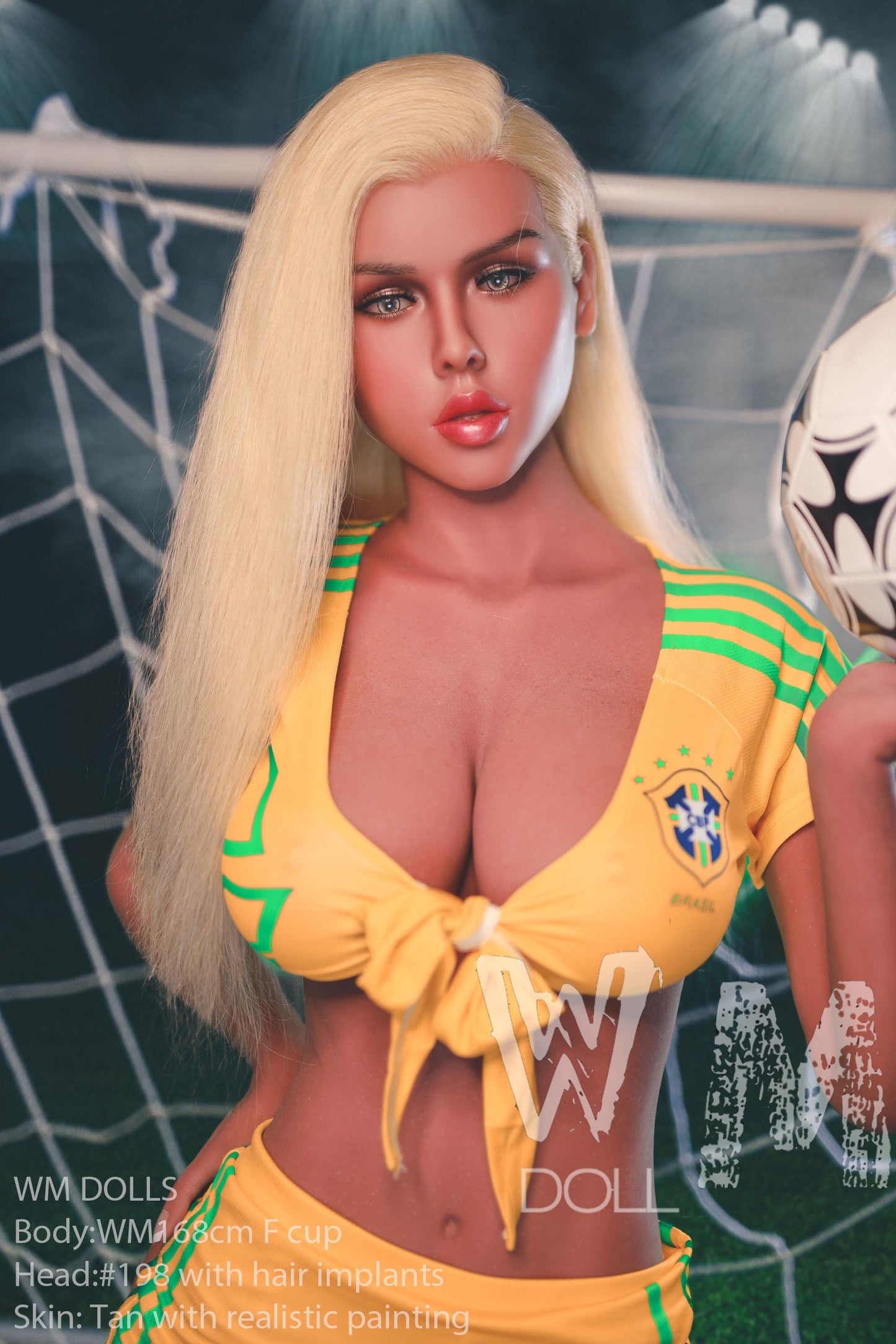 Azktonia: WM Sex Doll, 168cm, F-Cup, Teen Football Player, Head 198