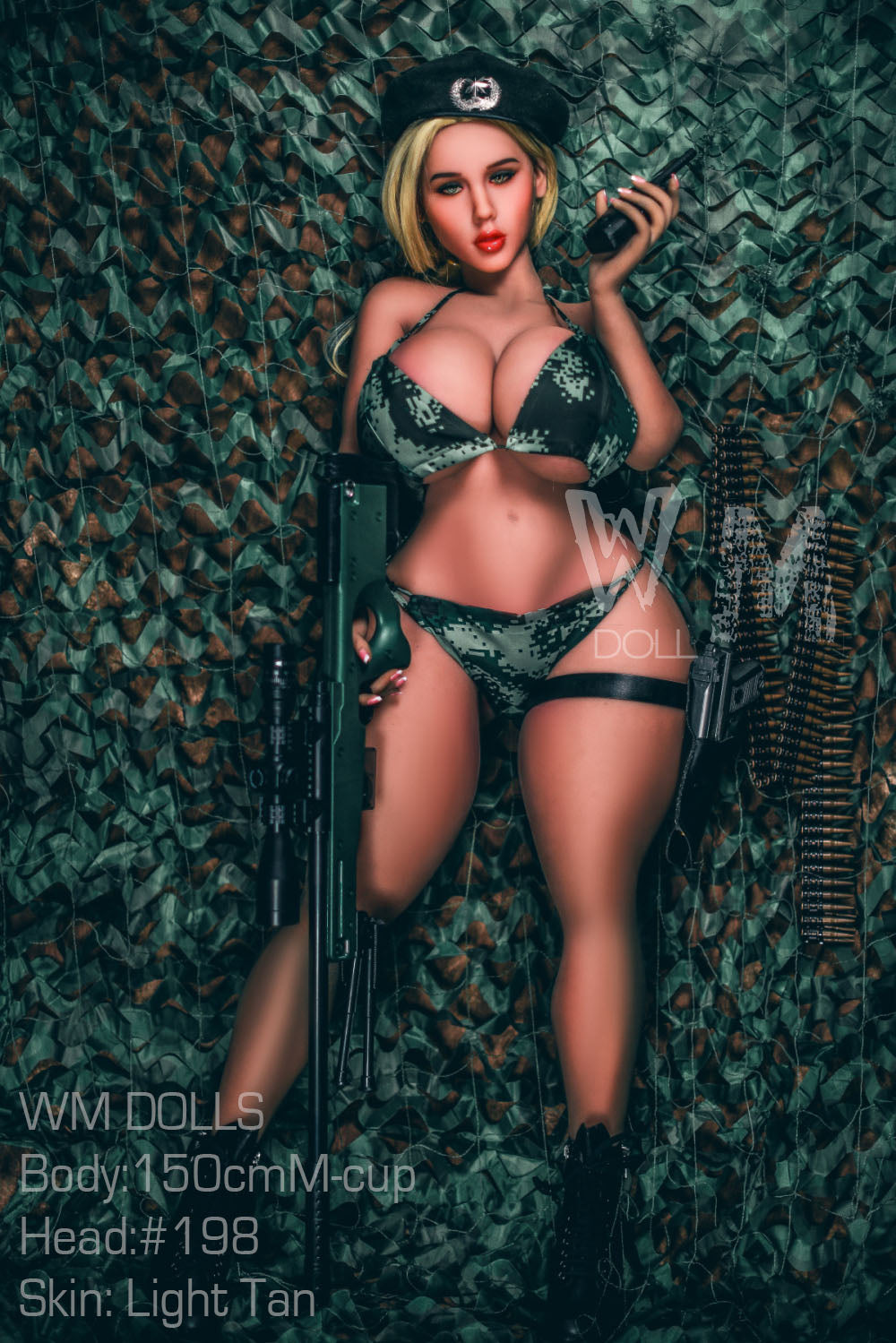 Mayan: WM Sex Doll, 150cm M-Cup, Head 198 - Irresistible BBW Military Officer