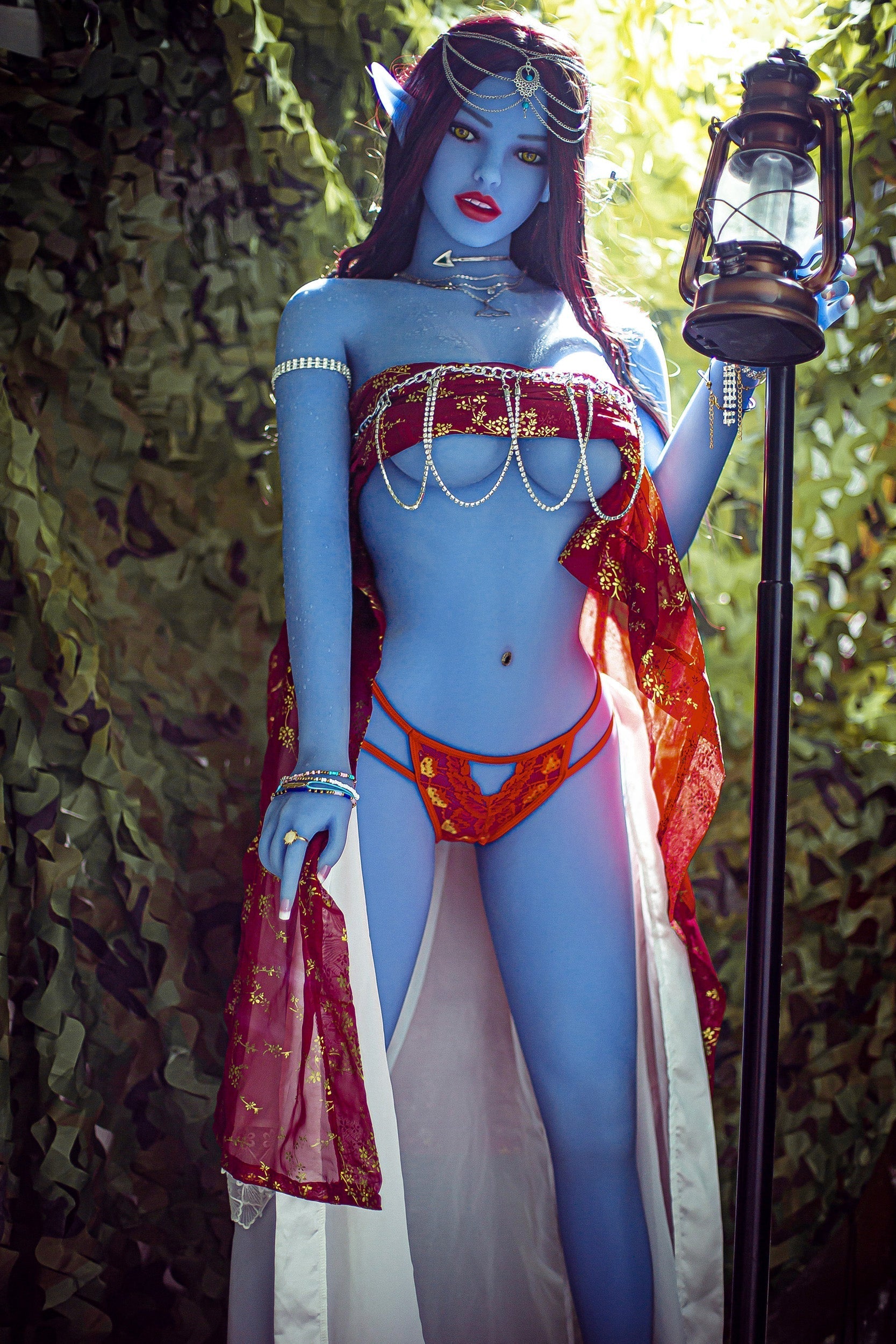 Pandora - 158cm +#115 Blue goblin fantasy series doll -TPE Sex Doll by Anmodolls