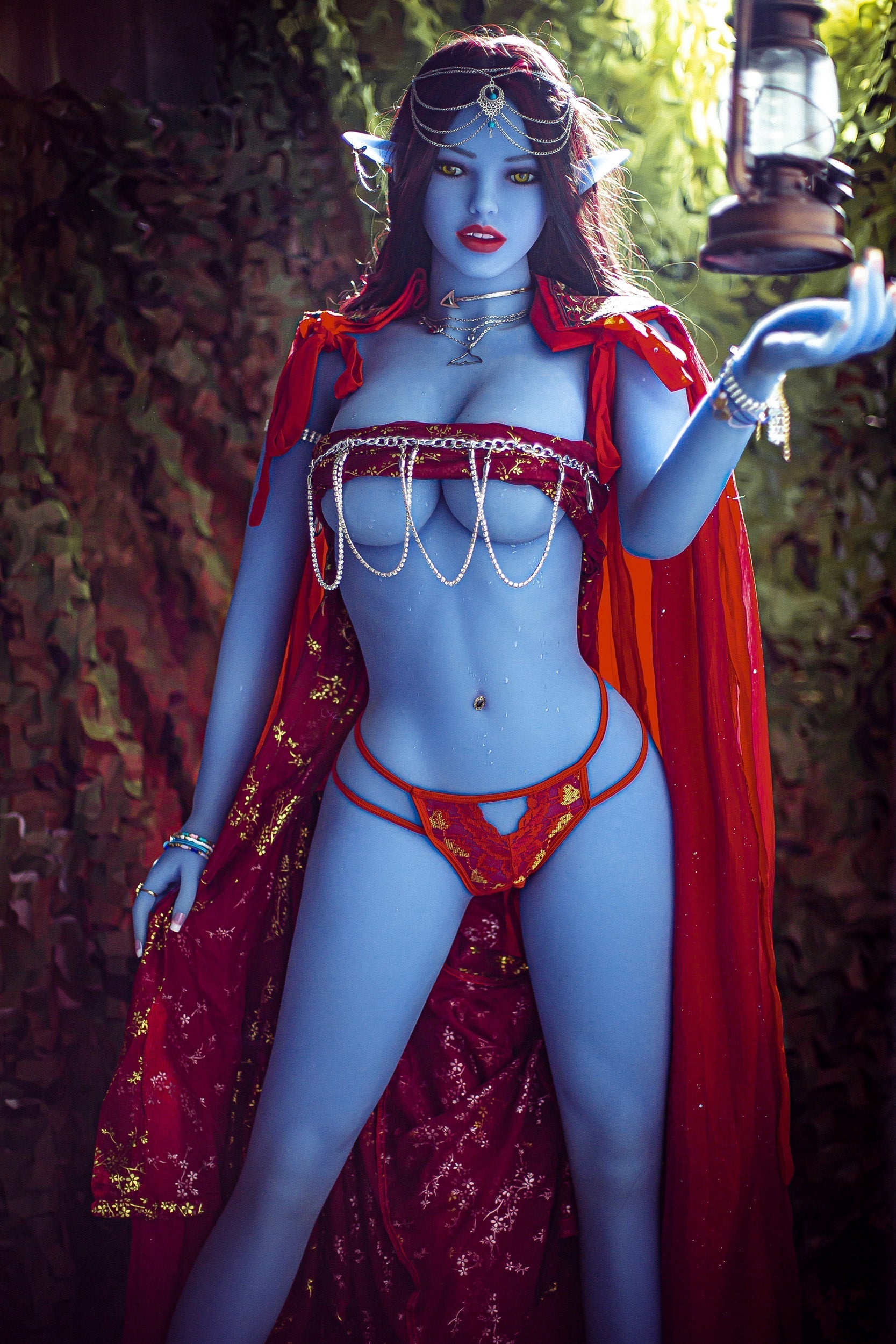 Pandora - 158cm +#115 Blue goblin fantasy series doll -TPE Sex Doll by Anmodolls