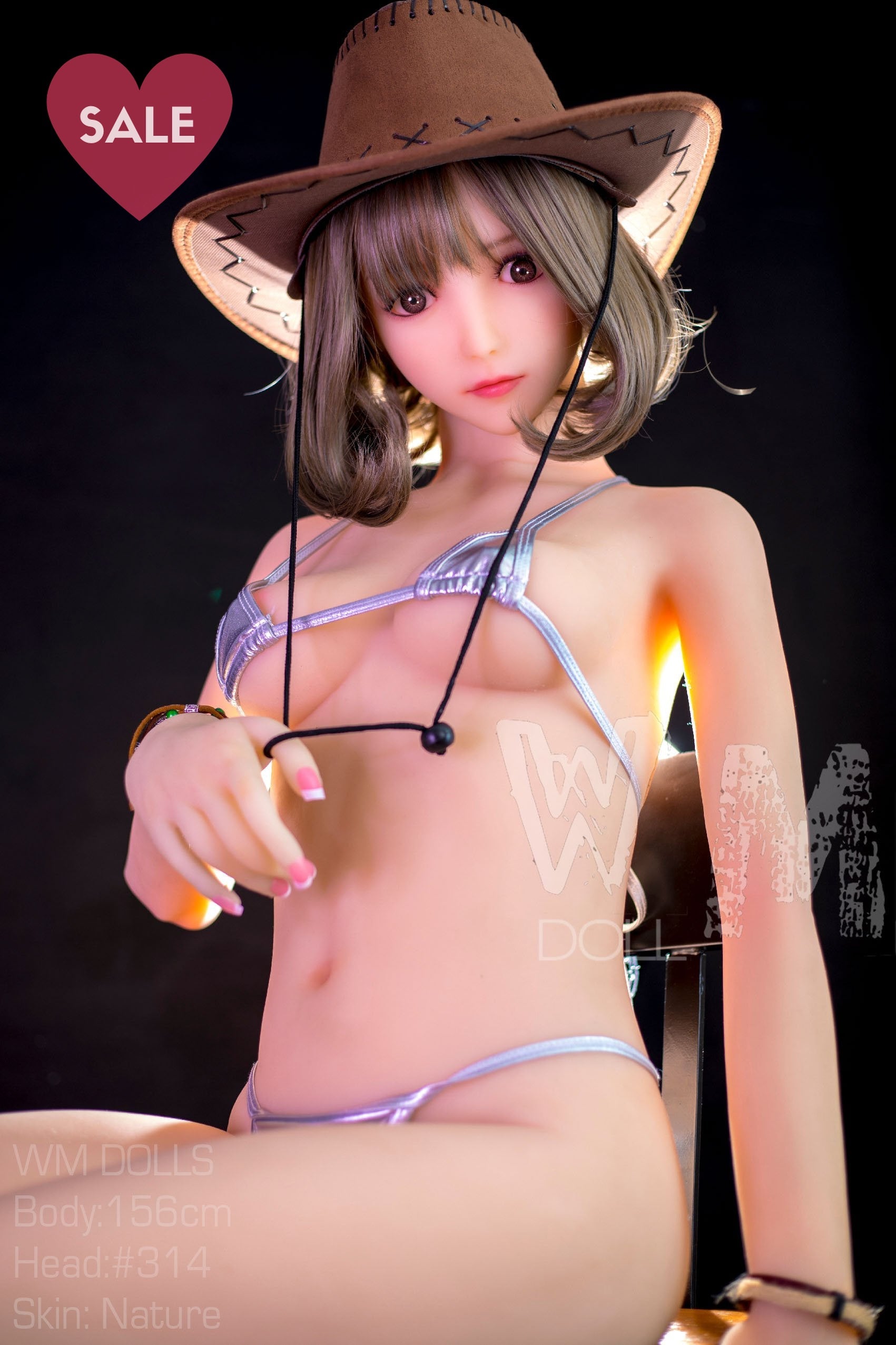 WM 156cm C - Annie May - realistic doll, luxury model, adult toy - High-quality realistic doll, USA love doll, Europe sex dolls