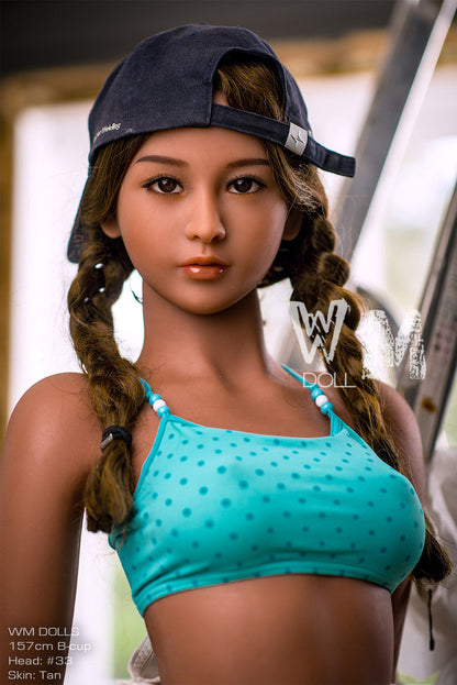 Kallie - Little TPE Sex Doll with a nipple piercing by Anmodolls