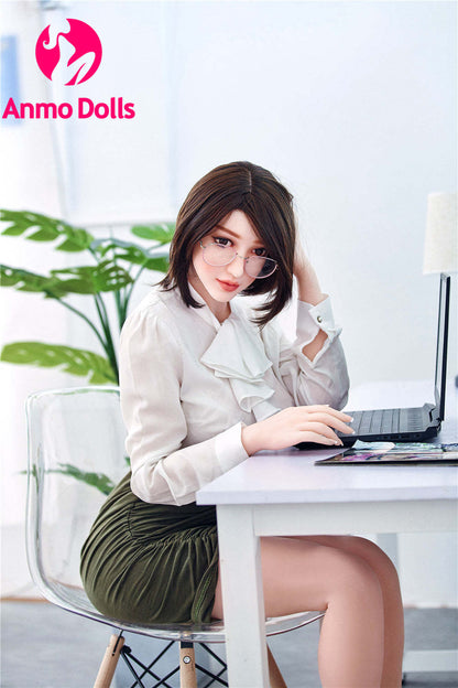 Marianne - Gorgeous Asian Sex Doll in Office by Anmodolls