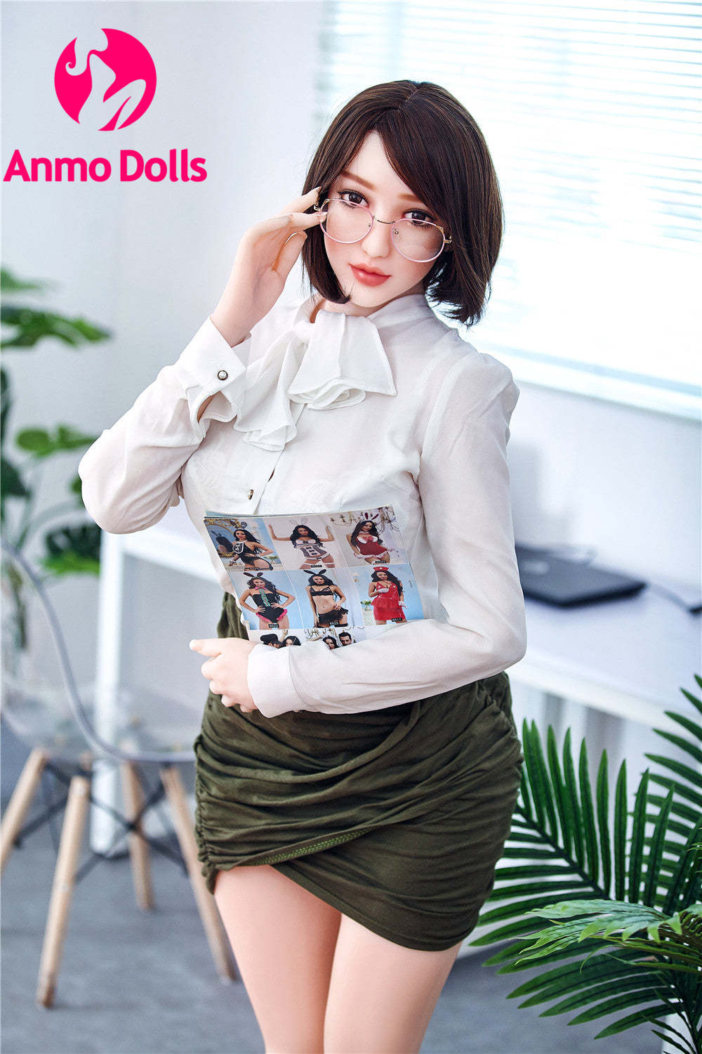 Marianne - Gorgeous Asian Sex Doll in Office by Anmodolls
