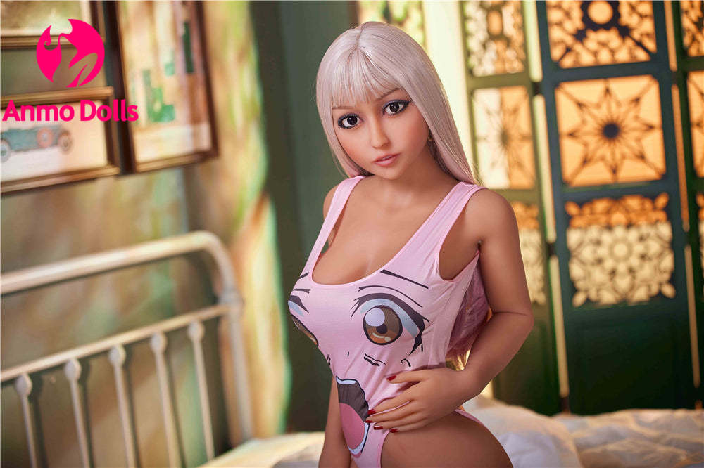 Minnie - Sexy Gray Hair Sex Doll Waiting in her Room - TPE Sex doll by Anmodolls