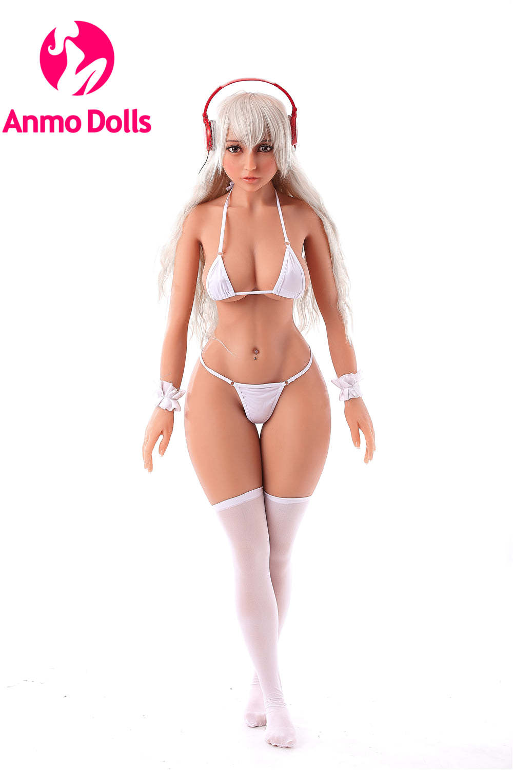Minyase - Cute Sex Doll with Gray Hair - TPE Sex doll by Anmodolls