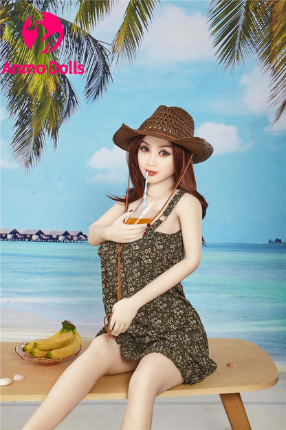Nannie - Sexy Asian Sex doll loves to play with Banana - TPE Sex Doll by Anmodolls