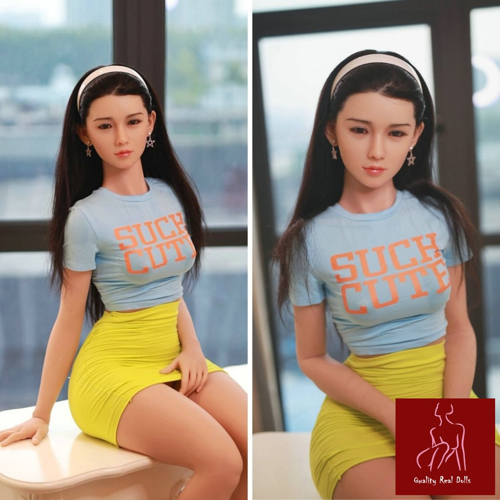 Olympia - Ultra realistic Asian Sex Doll with real hair implant by Anmodolls
